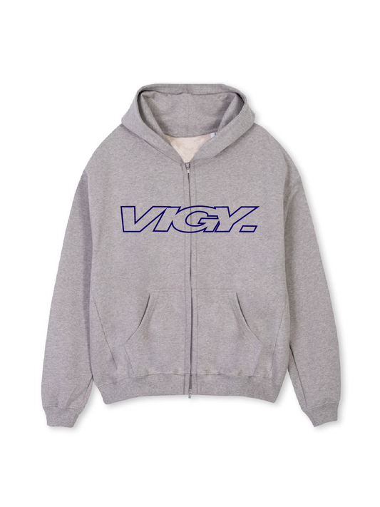 OUTLINE LOGO ZIP HOODIE